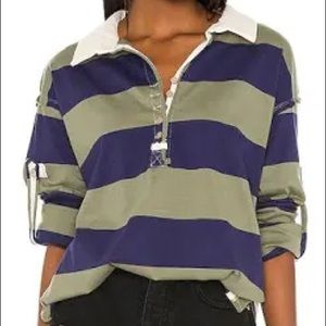 Free People Rugby Striped Henley